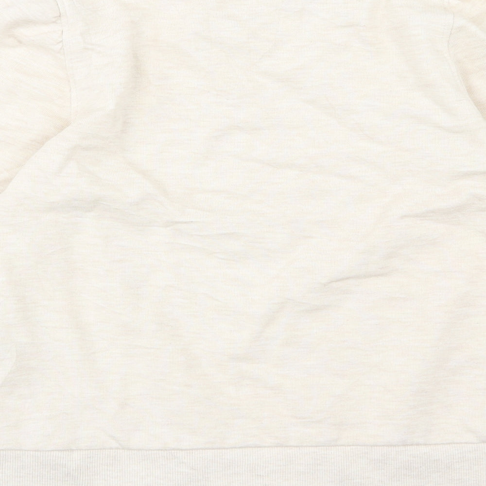 Dorothy Perkins Womens Beige Jersey Pullover Sweatshirt Size 8