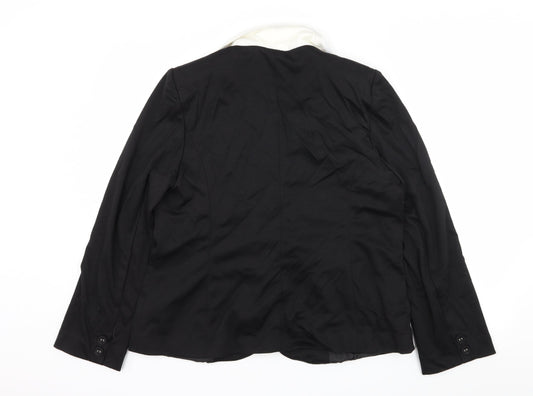 Womens UK Size 18 Peacocks Black Jacket
