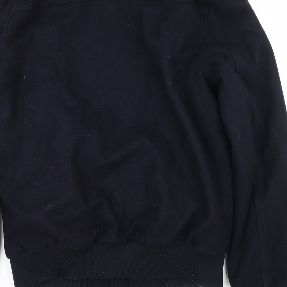 Criminal Womens Blue Bomber Jacket Jacket Size S
