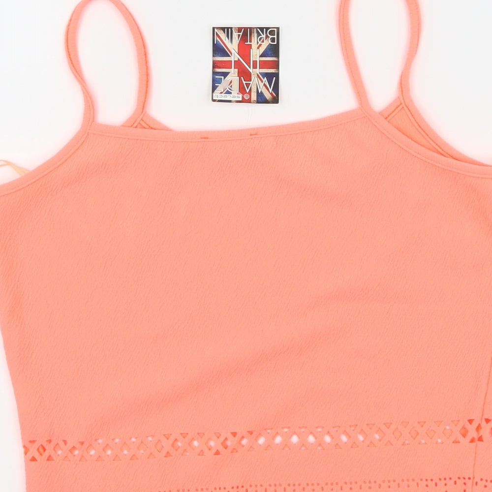 Womens UK Size 10 Select Pink Basic Tank