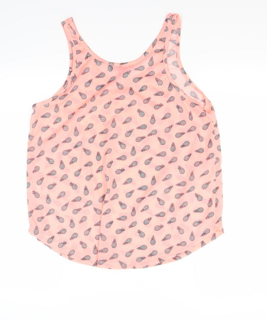 Atmosphere Womens Red Basic Tank Size 12