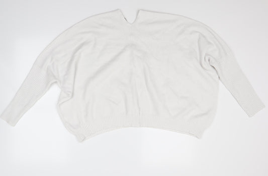 Preworn Womens White Pullover Jumper Size M