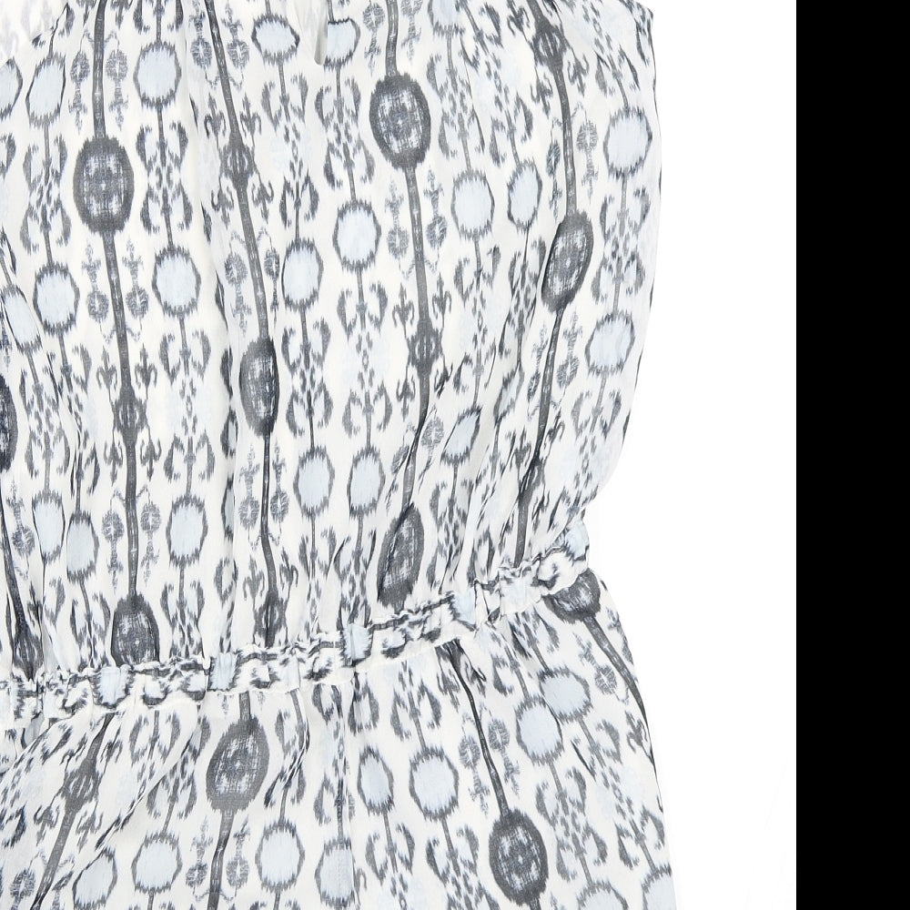 Zara Womens Ivory Playsuit One-Piece Size S