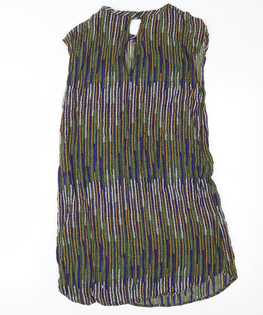H&M Womens Green Geometric Shift Size 4