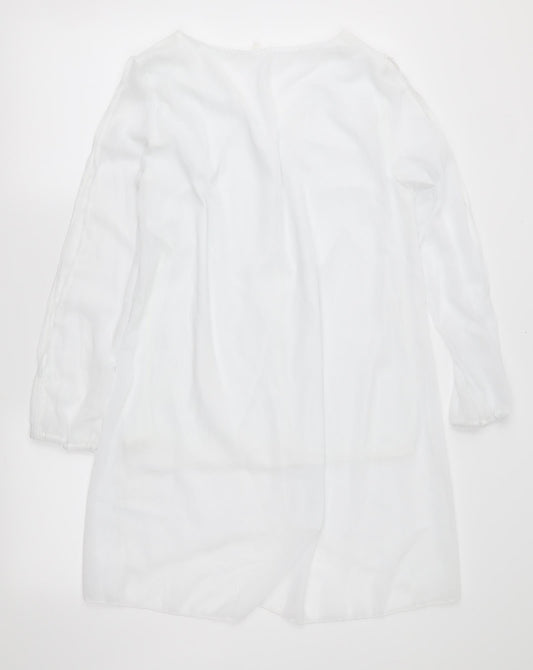 Womens UK Size XL Preworn White Basic Blouse