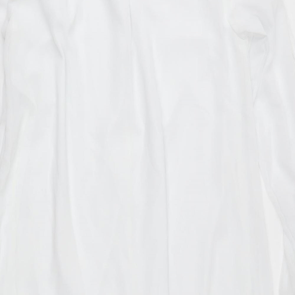 Womens UK Size XL Preworn White Basic Blouse