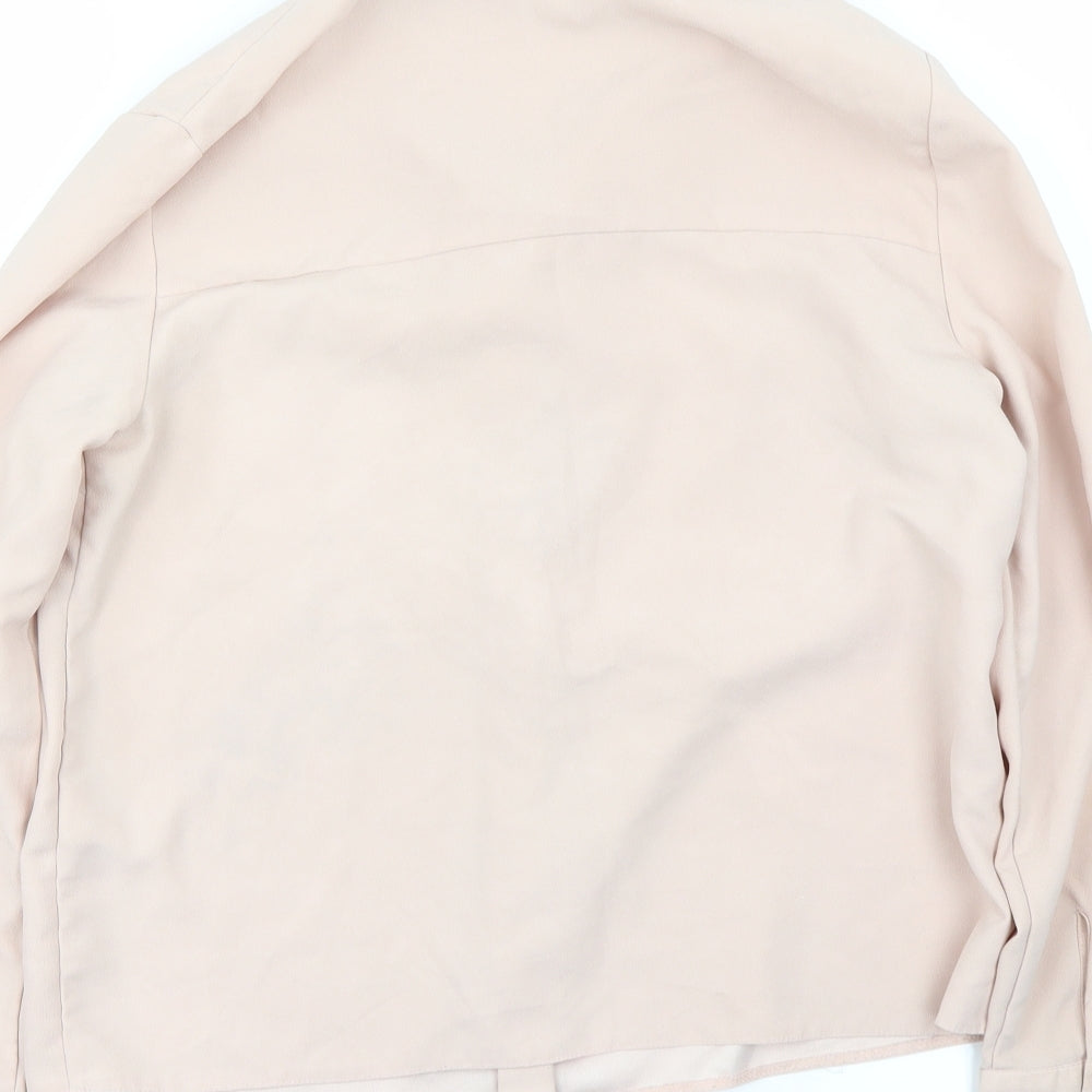 Womens UK Size 8 Topshop Pink Basic Blouse