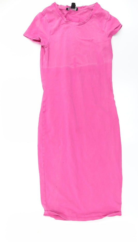 Atmosphere Womens Pink Bodycon Size 14
