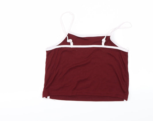 SHEIN Womens Red Basic T-Shirt Size L