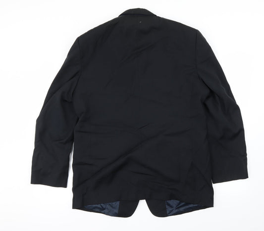 Mens UK Size 42 Preworn Regular Black Suit Jacket