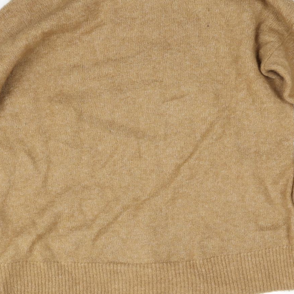 H&M Womens Yellow   Pullover Sweatshirt Size XS