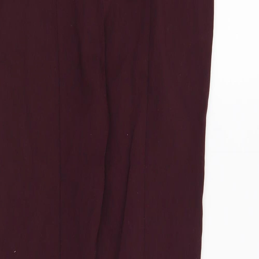 Primark Womens Red Trousers Size 4 L28 in