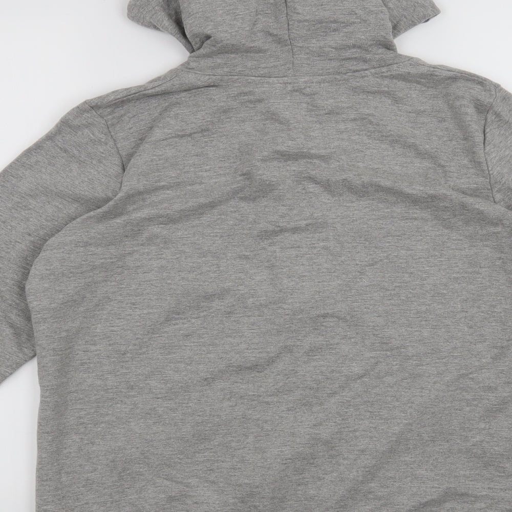 rinkratz Womens Grey Full Zip Hoodie Size M