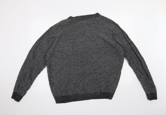 George Mens Grey Pullover Jumper Size L