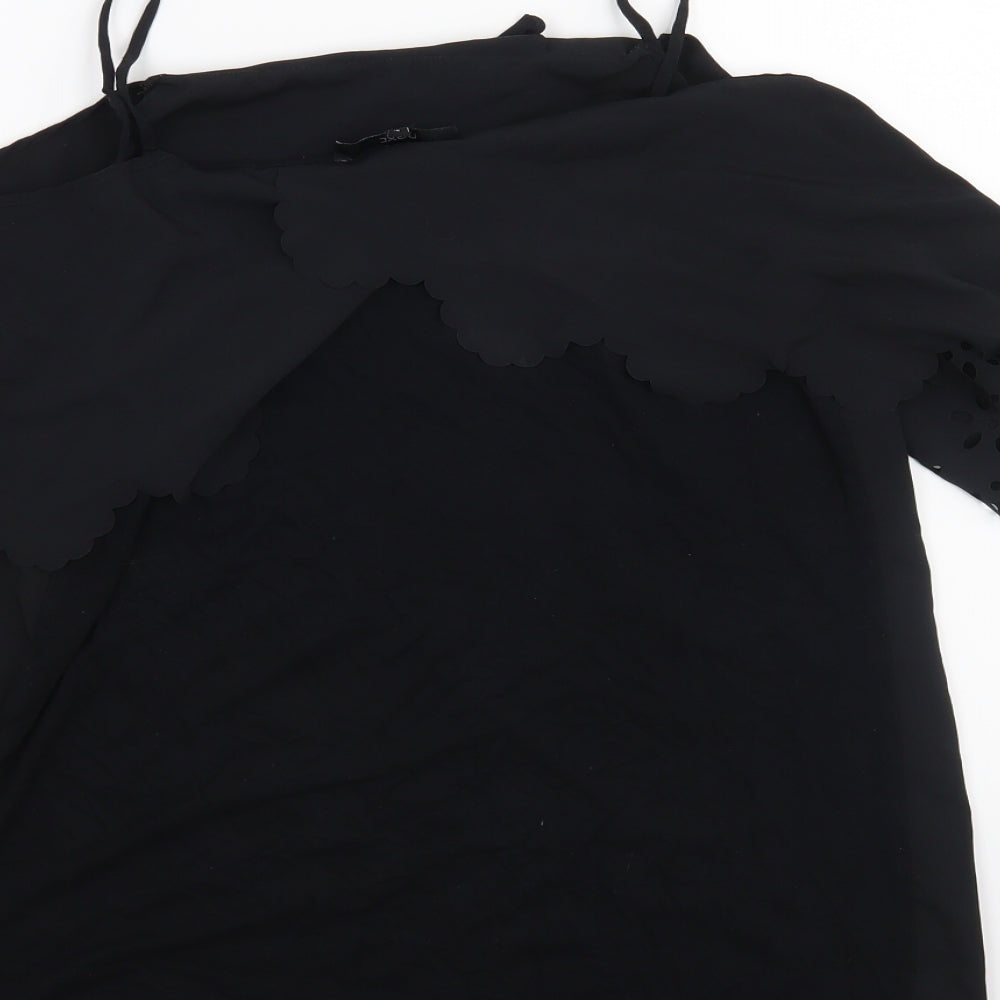 Womens UK Size 14 NEXT Black Basic Tank