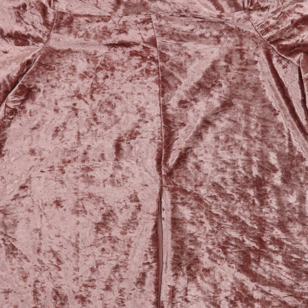 Womens UK Size 12 Cameo Rose Pink Basic Blouse