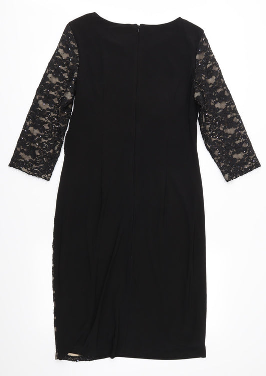 R&M Richards Womens Black Bodycon Size 12