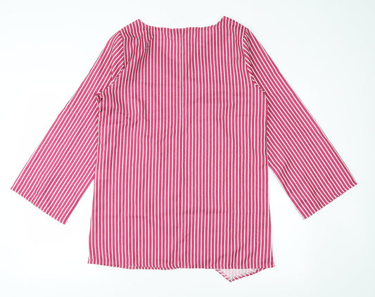 Womens UK Size XL MissLook Pink Basic Blouse