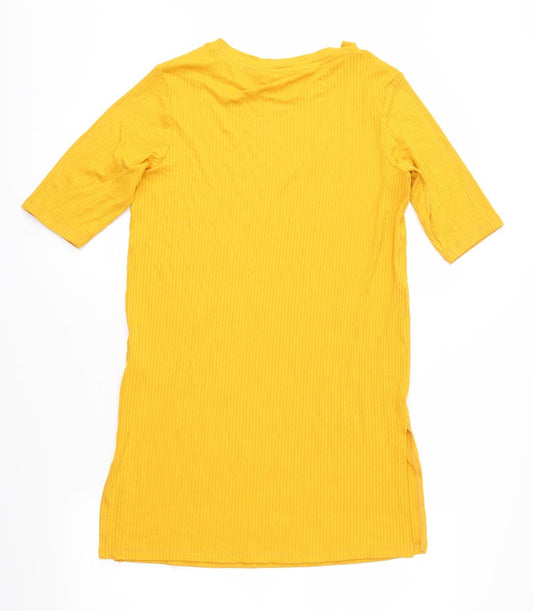 F&F Womens Orange Basic T-Shirt Size 8