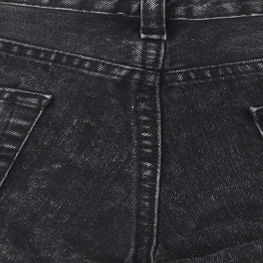 Denim & Co. Womens Black Cut-Off Shorts Size 10