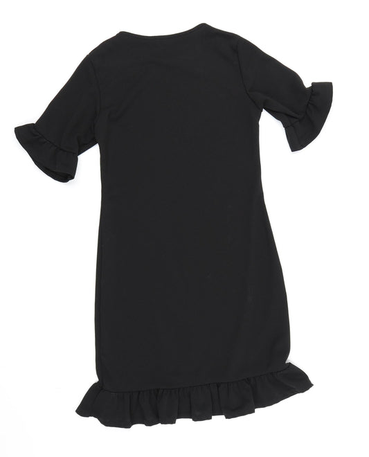 Missguided Womens Black Rayon Bodycon Size 8