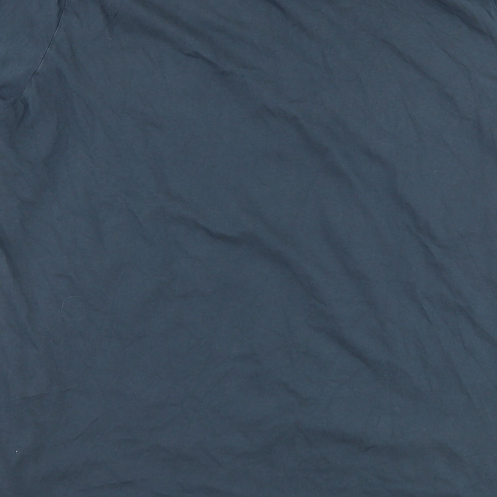 Matalan Mens Blue Geometric Polo Size L