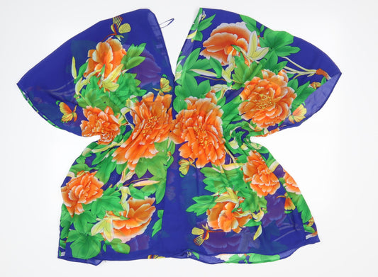 cameo rose Womens Multicoloured Floral Basic Blouse Size 10