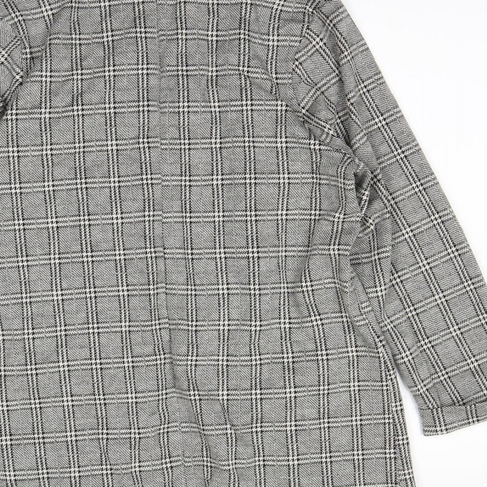 new look Womens Black Check Jacket Size 10