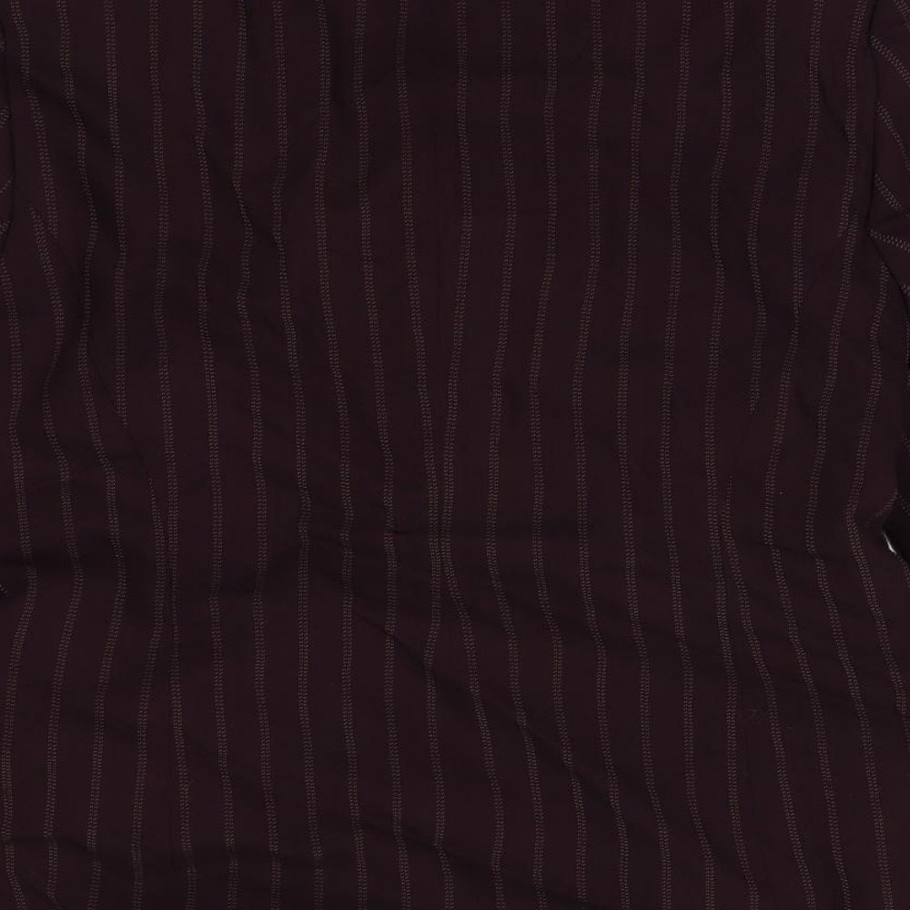 Precis Womens Purple Striped  Jacket Blazer Size 14