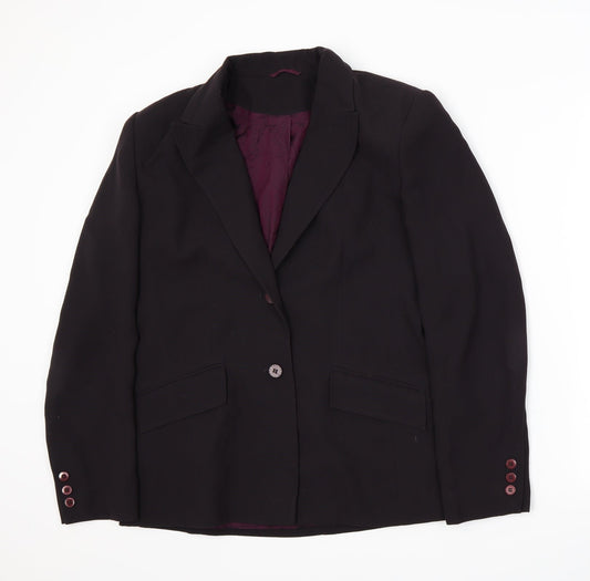 Womens UK Size 14 Berkertex Regular Purple Suit Jacket