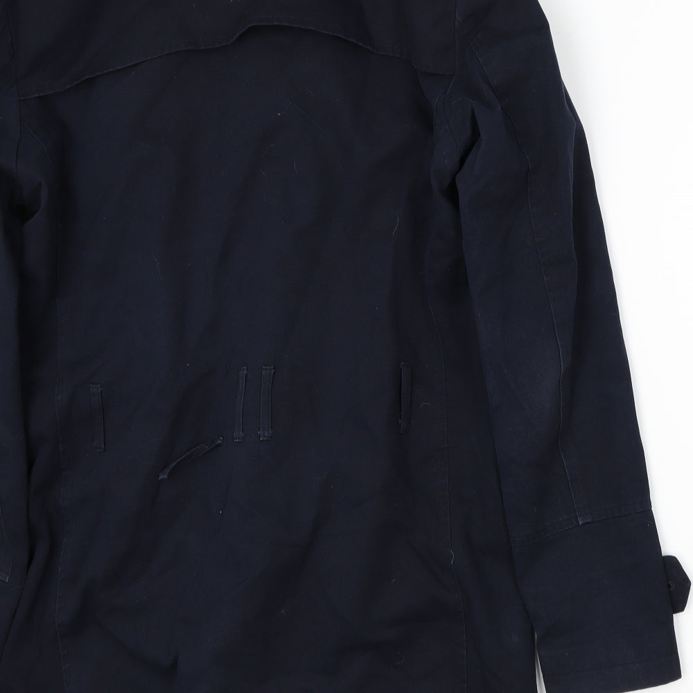 Womens UK Size S River Island Blue Overcoat