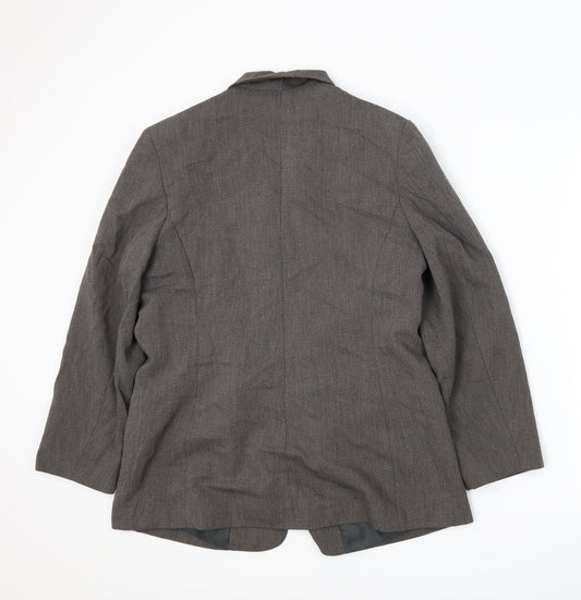 BHS Womens Grey Batik  Jacket Suit Jacket Size 16