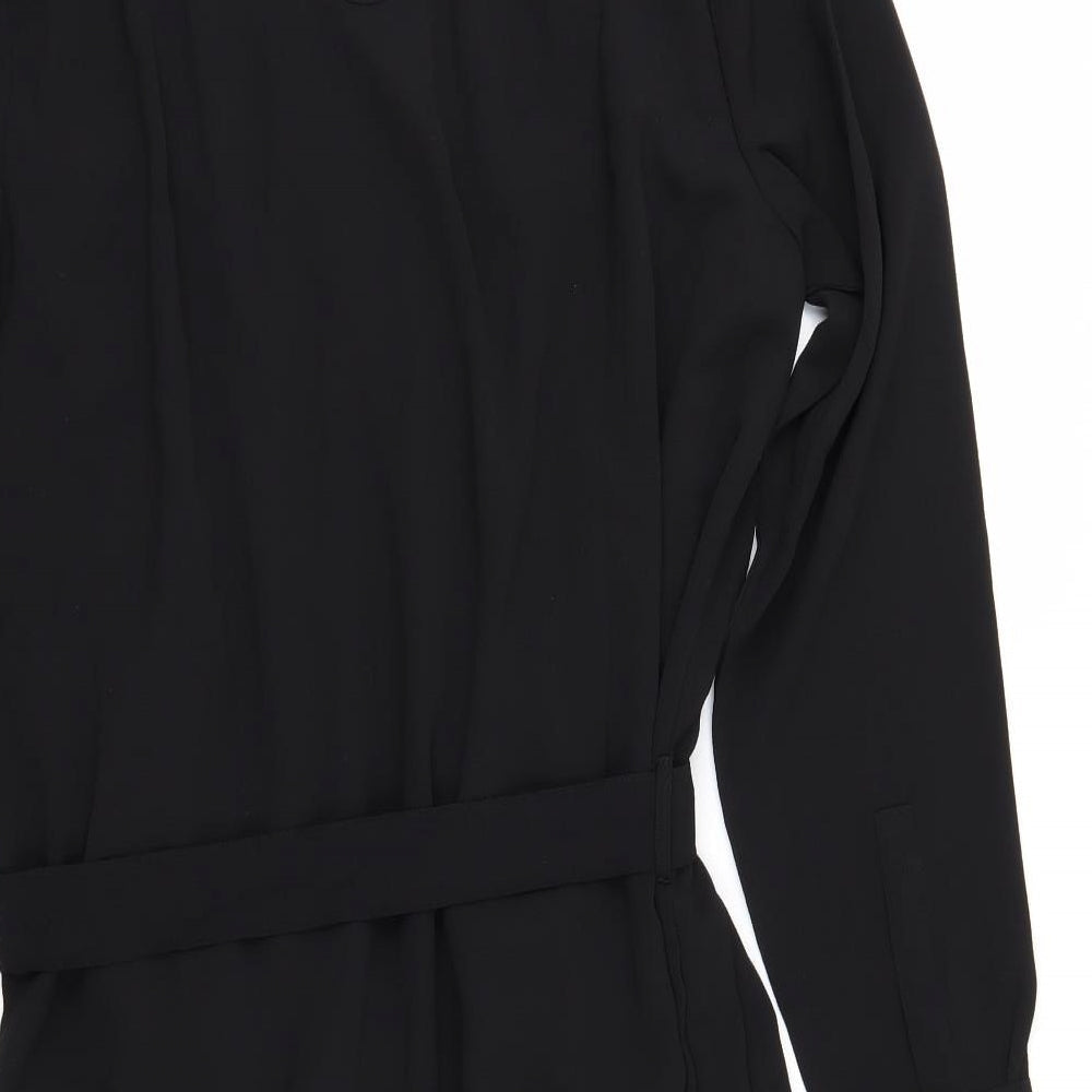 Jaqueline deYong Womens Black Shirt Dress Size 4