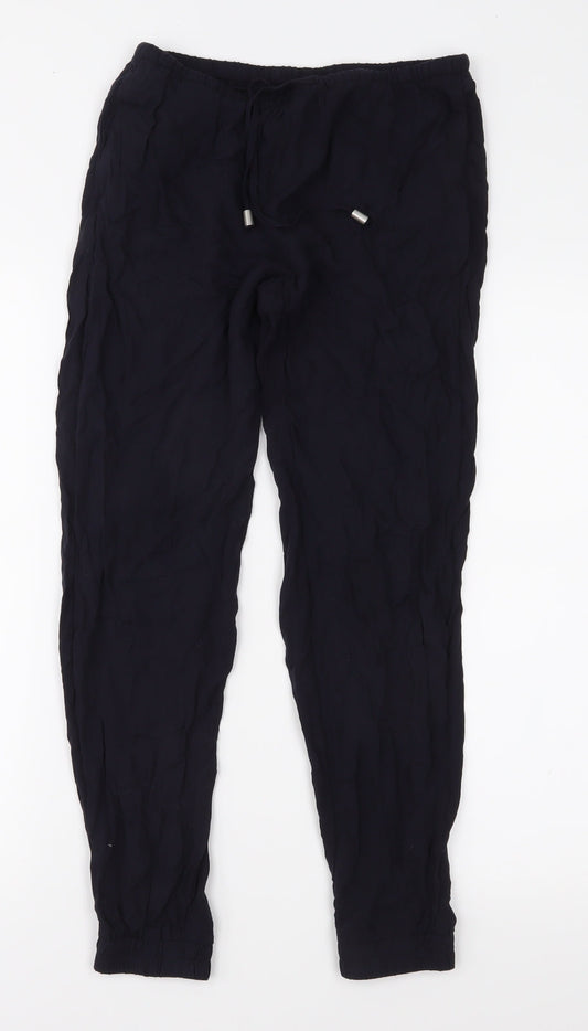 Womens UK Size 6 Divided Regular Fit Black Trousers