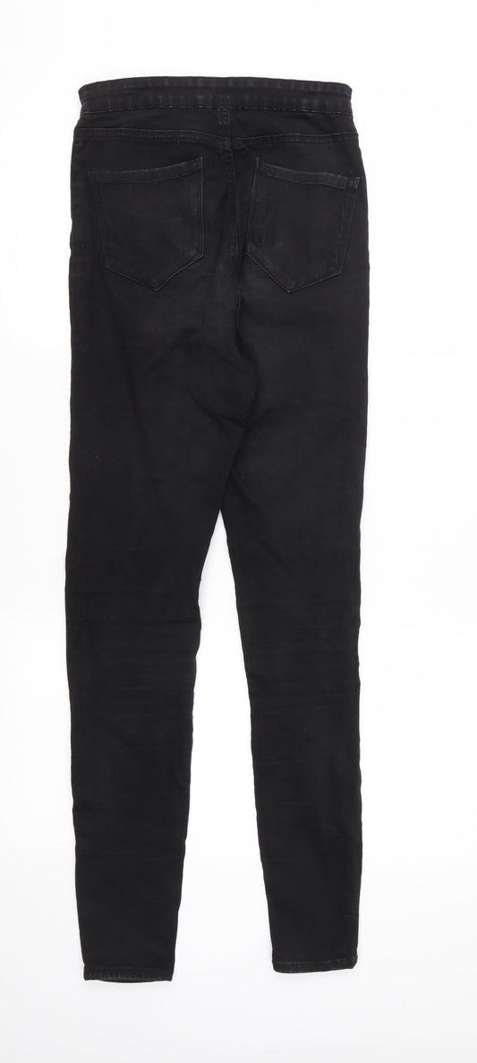 Denim & Co. Womens Black Denim Skinny Jeans Size 8 L30 in