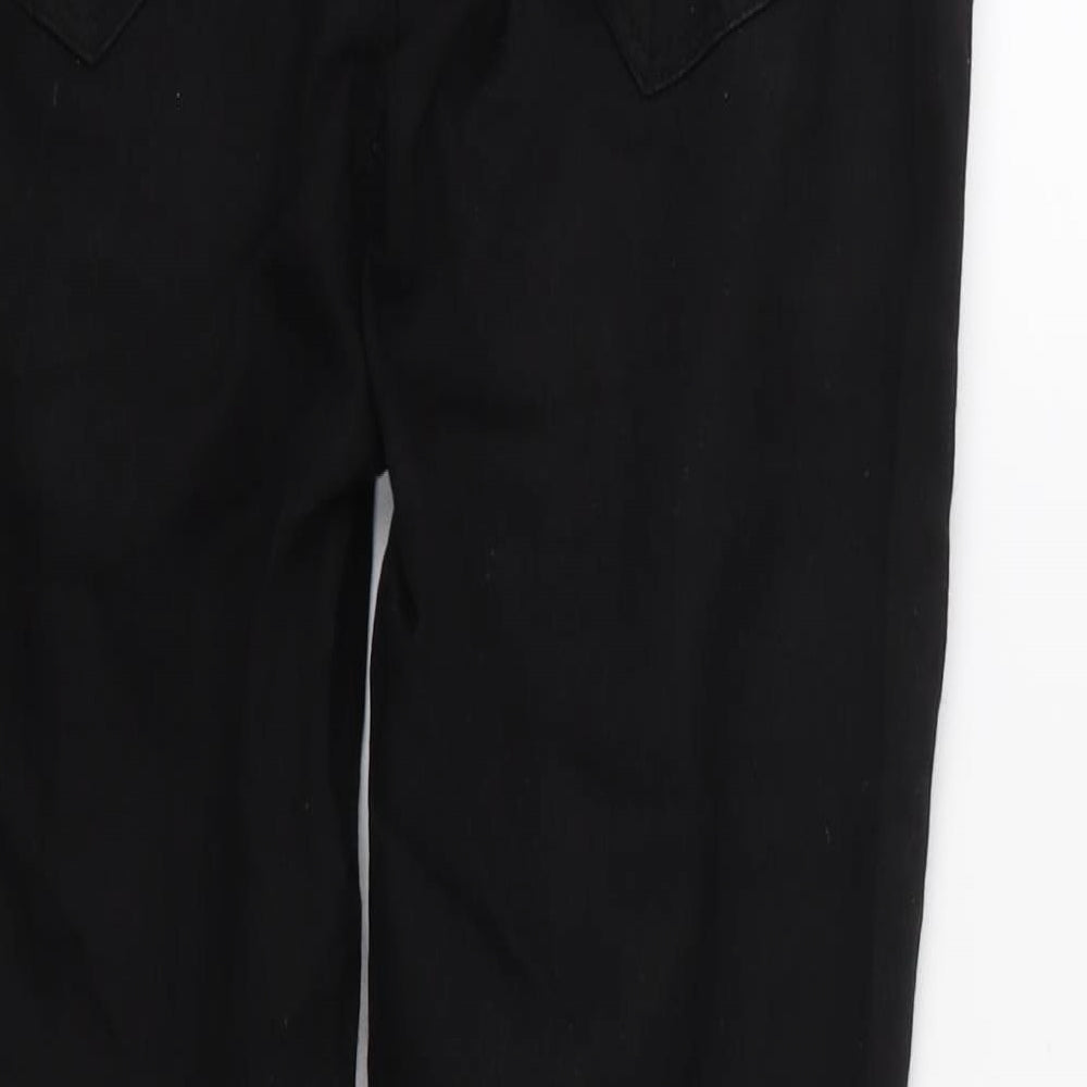 Denim & Co. Womens Black Denim Jegging Jeans Size 8 L32 in