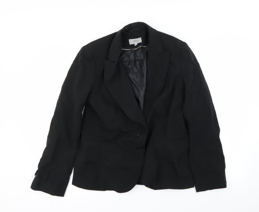 Womens UK Size 12 Marks and Spencer Regular Black Blazer