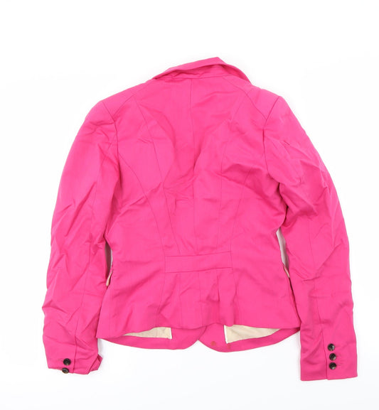 H&M Womens Pink Jacket Blazer Size 6