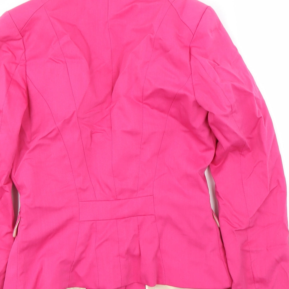 H&M Womens Pink Jacket Blazer Size 6