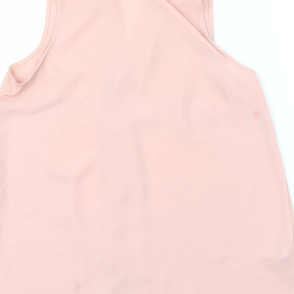 Womens UK Size 8 NEXT Pink Basic Blouse