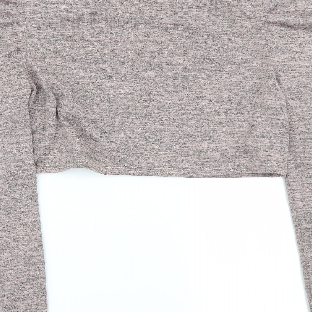 Womens UK Size L Misspap Pink Basic T-Shirt
