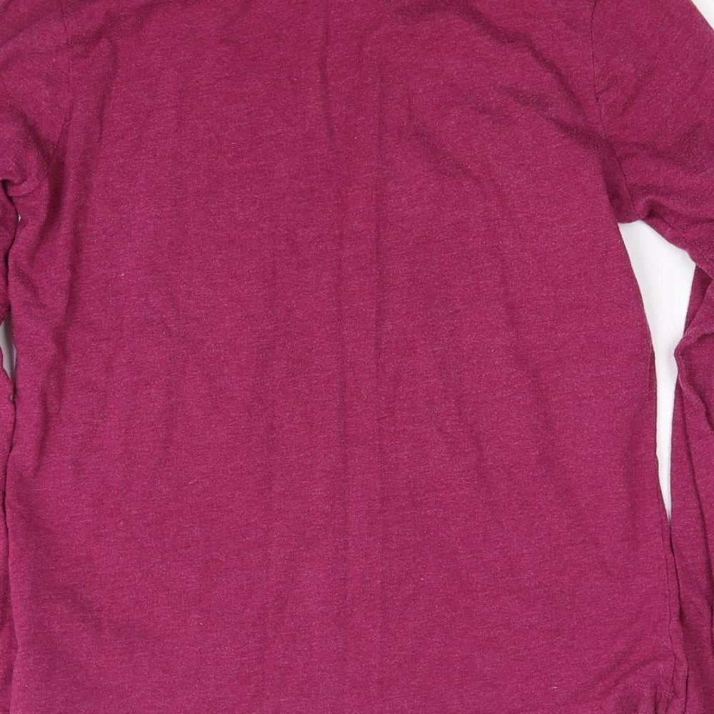 Womens UK Size 10 Disney Purple Basic T-Shirt