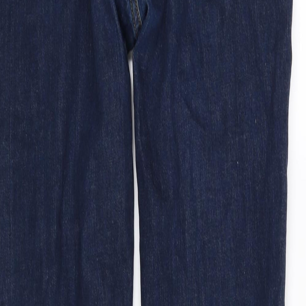 River Island Womens Blue Straight Jeans Size 34 in L31 in