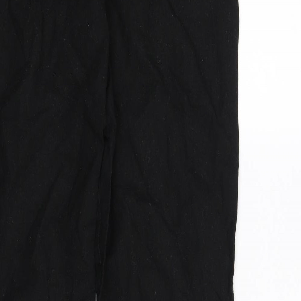 Womens UK Size L pre worn Regular Fit Black Trousers
