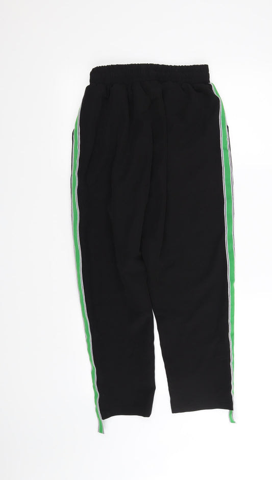 Boohoo Womens Black Trousers Size 12 L27 in