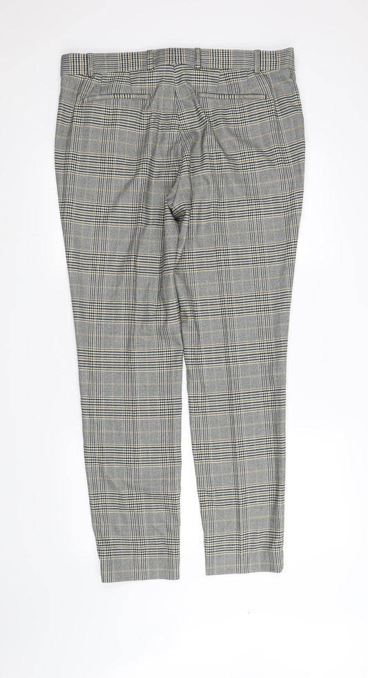 Womens UK Size M pre worn Regular Fit Grey Trousers
