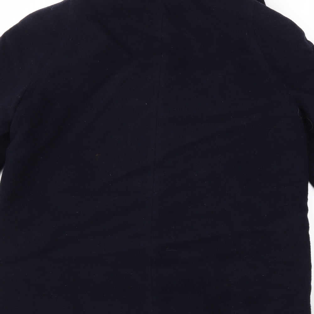Womens UK Size 12 David Barry Blue Overcoat