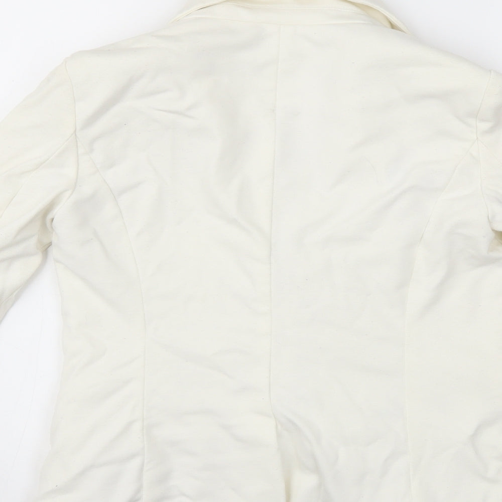 Womens UK Size S FOREVER 21 White Jacket