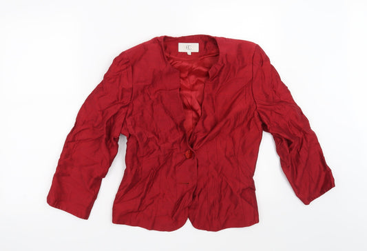Womens UK Size 10 CC Red Jacket