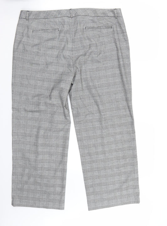Womens UK Size 18 Marks and Spencer Regular Fit White Trousers